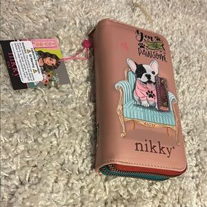 😍NWT Nikki by Nicole Lee “You are Pawsome” “Happy Birthday to You” zip wallet